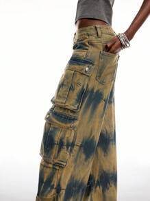 LYSMO Colorful Loose Casual Cargo Style Women's Jeans, Summer - Multicolor - View 6