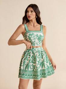 SHEIN Tall Women Two Pieces Outfits For Daily Wear - Green - View 6