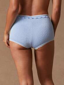 NYA SZN Quần bơi bikini ngắn, phong cách cổ điển, sang trọng, thanh lịch cho kỳ nghỉ hè trên bãi biển - Màu xanh lam - Xem 2