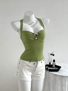 Elamini 女式串珠吊带背心