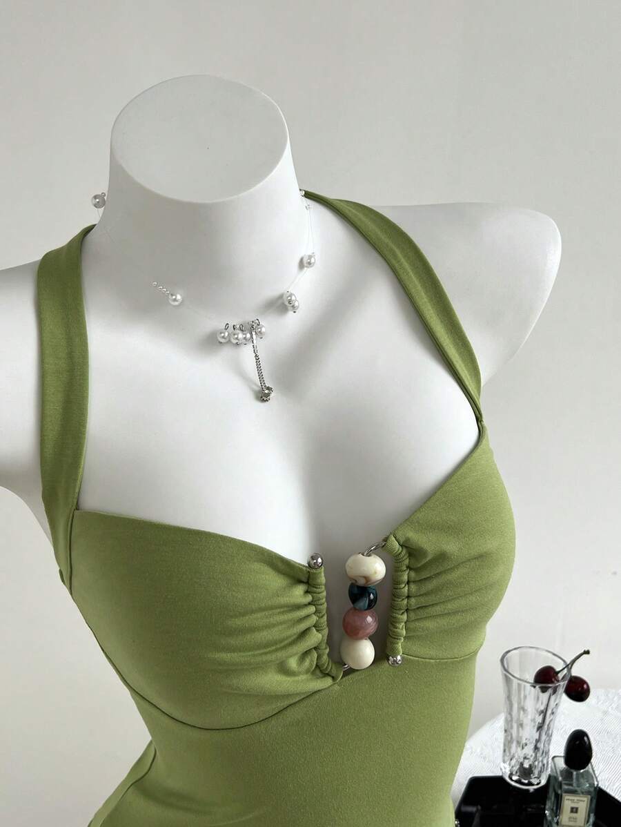 Elamini 女式串珠吊带背心