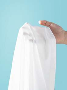 SHEIN Explorewe Spring/Summer Tween Girls 2pcs ME Set: Cute Ruffle Bow Decor Round Neck Short T-Shirt + Contrast Stripe Wide Leg Pants, Casual Design For Daily, Hangout, Holiday For Girl Outfit For Girl