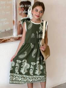 DAZY Vestido de otoño para niñas preadolescentes, ropa de vuelta al colegio