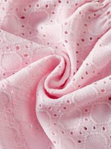 女婴吊带上衣和长裤套装，秋季/春季 - 粉色 - 查看 6