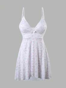 Swim Mod 女士碎花连体泳衣，适合度假、派对、海滩 - 彩色 - 查看 7