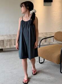 DAZY 青少年女孩秋季休闲家居服、返校服 - 藏蓝色 - 查看 2