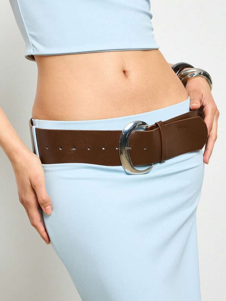 Sleek Contemporary Two Piece Co-Ord Crop Vest Maxi Skirt Set
