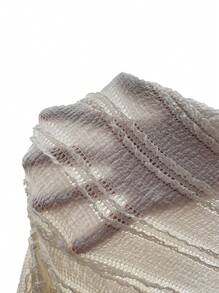 MaterniChic 孕妇纯色圆领修身优雅长袖连衣裙 - 白色 - 查看 4