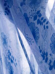 Aveloria Rosie Bohemian Organza Kleid mit Spaghettiträgern und zufälligem Print