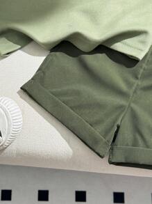 Souflis Souflis Baby Boy / Infant / Toddler Casual Academy Style Polo Shirt + Shorts 2pcs Set, Spring/Summer