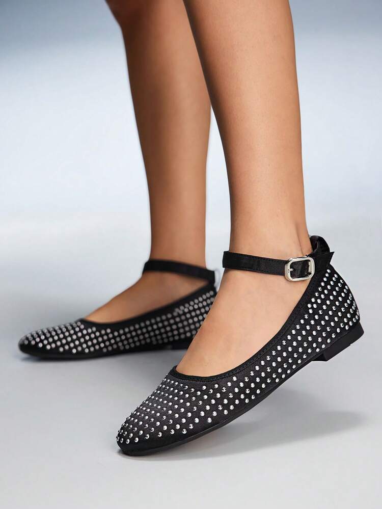 CUCCOO GRLICON Vintage Mary Jane Flats, Women's Ballet Flats For Halloween, Christmas, Party, Y2K Outfit