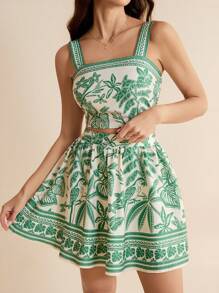 SHEIN Tall Women Two Pieces Outfits For Daily Wear - Green - View 7