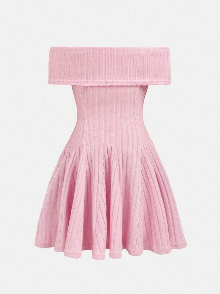 Girlism Vestido de camiseta de manga larga con hombros descubiertos y lazo para niñas preadolescentes, conjunto de regreso a la escuela, blusas lindas para la escuela, blusa rosa, blusas de otoño, blusas elegantes para el Día de San Valentín, atuendos de verano, vestido casual para reuniones, primavera/verano, vacaciones - Rosa - Añade 2