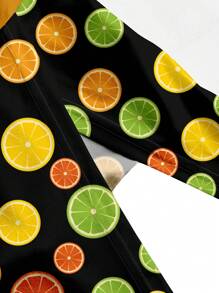 Vecteezy Orange Fruit Pattern Summer Beach Tube Top For Girls - Orange - View 4