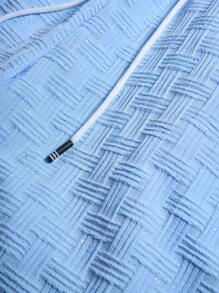 Manfinity Hypemode 男士纯色单排扣短袖衬衫和短裤套装