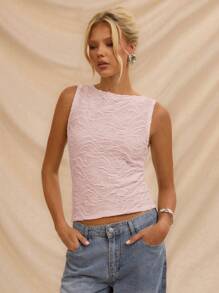 Avantive 粉色纹理无袖上衣 正式 返校 万圣节 婚礼 宾客 假期 千禧年 海滩 可爱 老师 外出 商务休闲装 优雅 生日 办公室 乡村 音乐会 俱乐部 西部 工作服 街头服饰 复古 节日 鸡尾酒会 狂欢 舞会 机场 搞笑 基本款 早午餐 2000 年代风格 紧身装 老钱风格 教堂 返校节 优雅 派对 朴素 仙女风 风骚 约会之夜 节日 度假装 坏人 斯德哥尔摩风格 夜生活