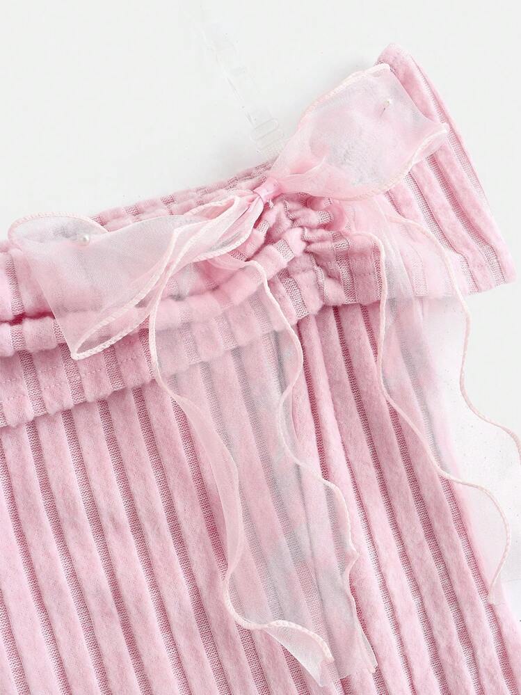 Girlism Vestido de camiseta de manga larga con hombros descubiertos y lazo para niñas preadolescentes, conjunto de regreso a la escuela, blusas lindas para la escuela, blusa rosa, blusas de otoño, blusas elegantes para el Día de San Valentín, atuendos de verano, vestido casual para reuniones, primavera/verano, vacaciones - Rosa - Añade 3