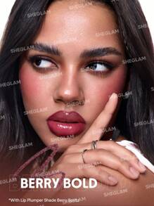 SHEGLAM Bold Booster Plumping Lip Liner Lip Combo Brand Beauty Makeup Face Paint Cosmetic For Women Girls Perfect For Winter Spring Ideal For Y2K Fancy Fashion Suitable For Birthday Valentine'S Day Gift Rave Party Ready Best Color - Berry Bold - View 5