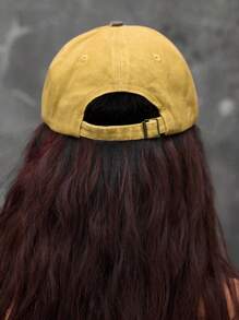 ROMWE Grunge Punk 1 件复古街头星星印花棒球帽，Y2K 别致英文标语棒球帽，休闲个性化刺绣，可调节尺寸