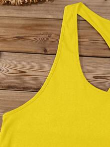 EMERY ROSE Áo ba lỗ in họa tiết hoa cúc cỡ lớn dành cho nữ, thích hợp cho mùa hè - Màu vàng - Xem 3