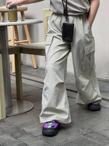 DAZY Tween Boys' Cargo Pants For Fall , Back To School Clothes - Grey - View 5