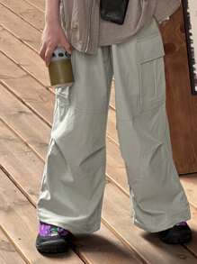 DAZY Tween Boys' Cargo Pants For Fall , Back To School Clothes - Grey - View 6