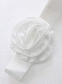 GENKIRA Fashionable Versatile Bowknot Decor Solid Color Camisole Tank Top - White - View 7