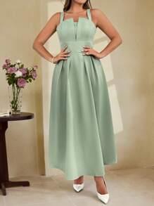 Vintamour 大码女式夏装、乡村度假太阳裙、法式复古连衣裙、绿色连衣裙 女式夏装 度假装 女式连衣裙 女式优雅太阳裙 度假连衣裙 女式端庄连衣裙 茶会连衣裙 鼠尾草绿连衣裙、薄荷绿连衣裙