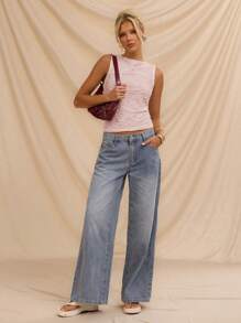 Avantive 粉色纹理无袖上衣 正式 返校 万圣节 婚礼 宾客 假期 千禧年 海滩 可爱 老师 外出 商务休闲装 优雅 生日 办公室 乡村 音乐会 俱乐部 西部 工作服 街头服饰 复古 节日 鸡尾酒会 狂欢 舞会 机场 搞笑 基本款 早午餐 2000 年代风格 紧身装 老钱风格 教堂 返校节 优雅 派对 朴素 仙女风 风骚 约会之夜 节日 度假装 坏人 斯德哥尔摩风格 夜生活