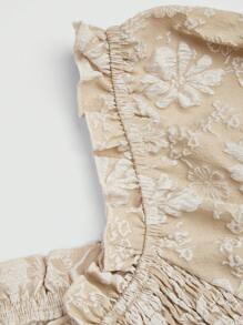 Sweetra Plus Size Vacation Shoulder Cutout T-Shirt And Mini Skirt 2 Pieces Set - Multicolor - View 10