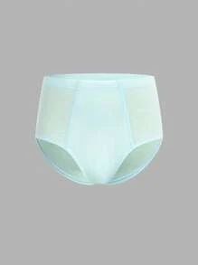 3 piezas de calzoncillos cómodos para niño preadolescente en blanco, verde y marrón claro - Multicolor - Ver 8