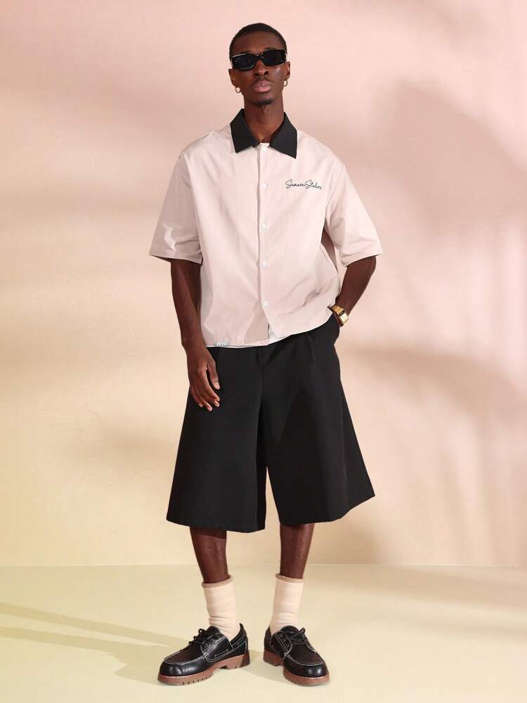 Short Sleeve Button Up Work Shirt