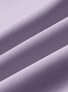 Firerie Chân váy satin đuôi cá xếp ly màu trơn thanh lịch, ôm sát, mùa hè - Màu tím  Violet - Xem 3