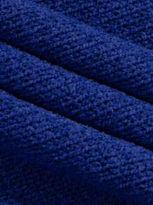 Chillumni 男士休闲撞色条纹短袖针织毛衣 针织平纹针织衫 男士针织衬衫 男士针织衬衫 针织衬衫 男士Polo衫 - 藍色 - 查看 3