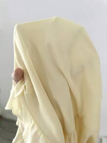 Elamini Sexy Fitted Ruffle Hem Bandeau Women Top - Yellow - View 6