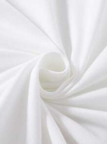 少女清新甜美花卉图案白色 T 恤搭配条纹慢跑裤，柔软针织面料休闲套装 - 粉色 - 查看 5