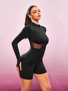 Slayform Women's Black Casual Jumpsuit, Suitable For Fitness And Sports, Summer - Black - View 3