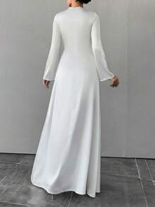 EURMUSE 女士喇叭袖人魚裙