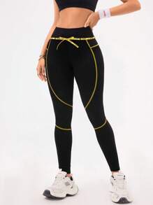 Easithlete 撞色高腰紧身运动裤，适合瑜伽和健身