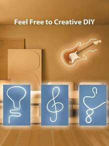 1 Roll Of 0.5/1/2/3/5m USB 5V Flexible Neon Light Strip, Solid Color Button Switch LED Strip Light, Suitable For Bedroom, Living Room, Bathroom, Party And Outdoor DIY Decoration - USB - View 7