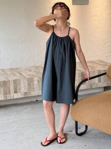 DAZY 青少年女孩秋季休闲家居服、返校服 - 藏蓝色 - 查看 3