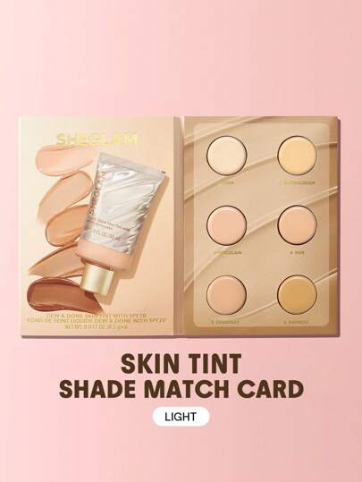 SHEGLAM Dew & Done Skin Tint With Spf20 Sample-Light Brand Beauty Makeup Face Paint Cosmetic For Women Girls Perfect For Winter Spring Ideal For Y2K Fancy Fashion Suitable For Birthday Gift Party Ready Best Color