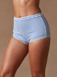 NYA SZN Quần bơi bikini ngắn, phong cách cổ điển, sang trọng, thanh lịch cho kỳ nghỉ hè trên bãi biển - Màu xanh lam - Xem 6