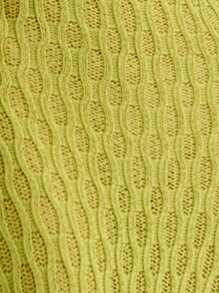 Nöista 度假海滩纯色挂脖露背连衣裙 - 綠色 - 查看 6