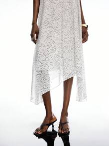 LYSMO Polka Dot Casual Women's Mid-Length Dress - Multicolor - View 7