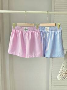 Comfortcana Quần short sọc thường ngày cỡ lớn, phù hợp cho mùa hè - Nhiều màu - Xem 5