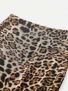 Maija 2025 Summer New Sexy Leopard Print Elastic Waist Skirt, Versatile Elegant Skirt For Commuting, Party, Wedding, Independence Day, Mother's Day, Music Festival, Graduation