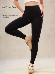 OutZeal Quần legging thể thao nữ màu đen, thích hợp tập luyện Pilates, định hình vòng eo, nâng mông, có túi. - màu đen - Xem 3