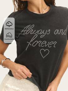 Nöista Grey Graphic T-Shirt With Casual FitA Relaxed And Versatile Everyday Staple. - Black - View 3