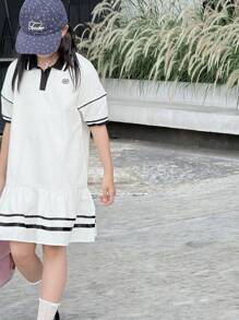 DAZY Tween Girls Daily Casual Fall Dress - White - View 4